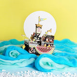 F&S 3D Wooden Puzzle DIY Music Box Kit to Build Colorful Rotating Wood Craft Kits Best Birthday for Women and Girls(Fishing Kitty)