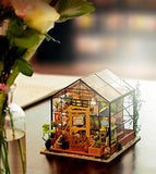 F&S DIY Doll House Wooden Miniature Furniture Kit LED Light with Handmade Dollhouse