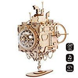 F&S 3D Puzzle Music Box Wooden Craft Kit Robot Machinarium Toy with Light Best Gifts for Women & Men