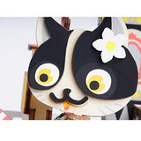 F&S 3D Wooden Puzzle DIY Music Box Kit to Build Colorful Rotating Wood Craft Kits Best Birthday for Women and Girls(Fishing Kitty)
