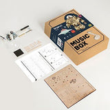 F&S 3D Puzzle Music Box Wooden Craft Kit Robot Machinarium Toy with Light Best Gifts for Women & Men
