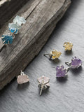 Rough Quartz Ear Stud
