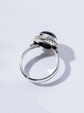 Black&Blue Silver Ring