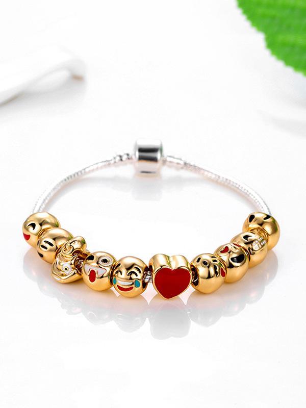 Smiley Expression Pattern Bracelet