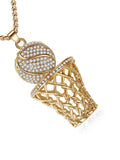 Basketball Frame Pattern Necklace