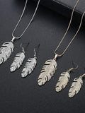 Rhinestone Necklace Earring Set