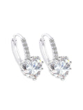 Heart-shaped Zircon Earrings