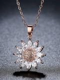 Sun Flower Pattern Necklace