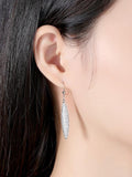 Shuttle-shaped Diamond Earrings