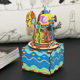 F&S DIY Music Box 3D Wooden Puzzle Under The Sea AM 406 Torna A Surriento