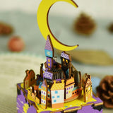 F&S Star Night Wooden 3D DIY Jigsaw Puzzle Model Toy Creative DIY Music Box Gift