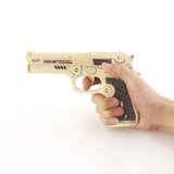 F&S 3D DIY Wooden Puzzles Bertta M92F JZ203 Gun Model Kits Diy Block Building Jigsaw Toy For Kid Christmas Gift
