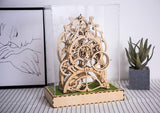 F&S 3D Assembly Puzzles Wooden Mechanical Gears Decor Laser-Cut Pendulum Clock Model Kit Best Engineering Toys for Teens