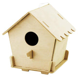 F&S Wooden Birdhouse for Outdoors Model Building Kits 3D Painting Puzzle Wood Craft Kits Best Gifts for Kids Age 3+