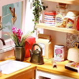 F&S Exquisite DIY House Miniature Dollhouse Kits Kitchen Room Birthday Gifts for Boyfriend & Girlfriend
