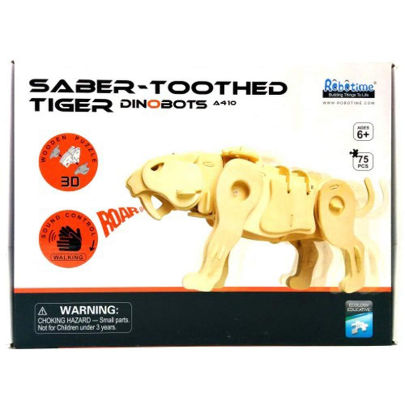 F&S Toytexx DinoBots A410 Sound-Control Saber-Toothed Tiger