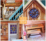 F&S Miniature Wooden Arts and Crafts Store, Creative Model Building DIY Dollhouse Kit or Toys for Adults or Kids