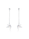 Flower Pattern Pearl Earrings