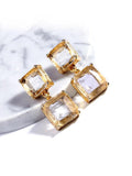 Shining Crystal Geometric Earrings