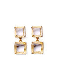Shining Crystal Geometric Earrings