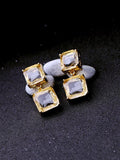 Shining Crystal Geometric Earrings