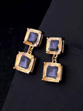 Shining Crystal Geometric Earrings