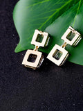 Shining Crystal Geometric Earrings