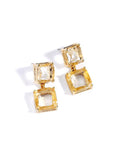 Shining Crystal Geometric Earrings