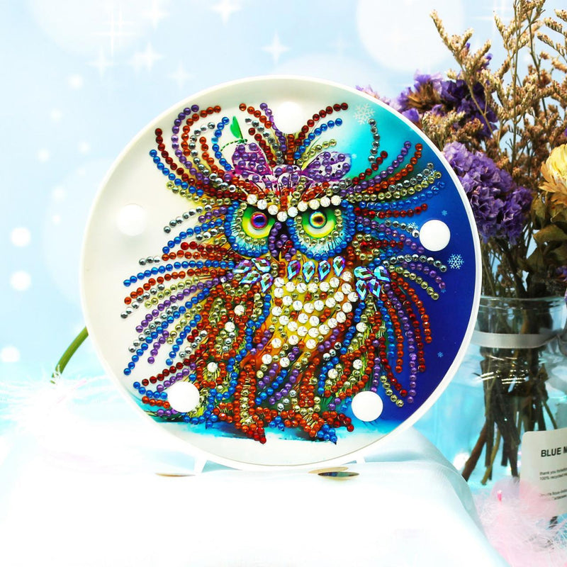 F&S Diamond Painting Store Diamond Painting Lamp Sumptuous Owl