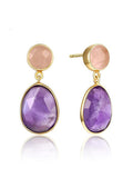 Purple&Pink Amethyst Earrings