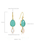 Natural Rainbow Moonstone Earrings