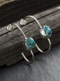 Irregular Natural Turquoise Earrrings