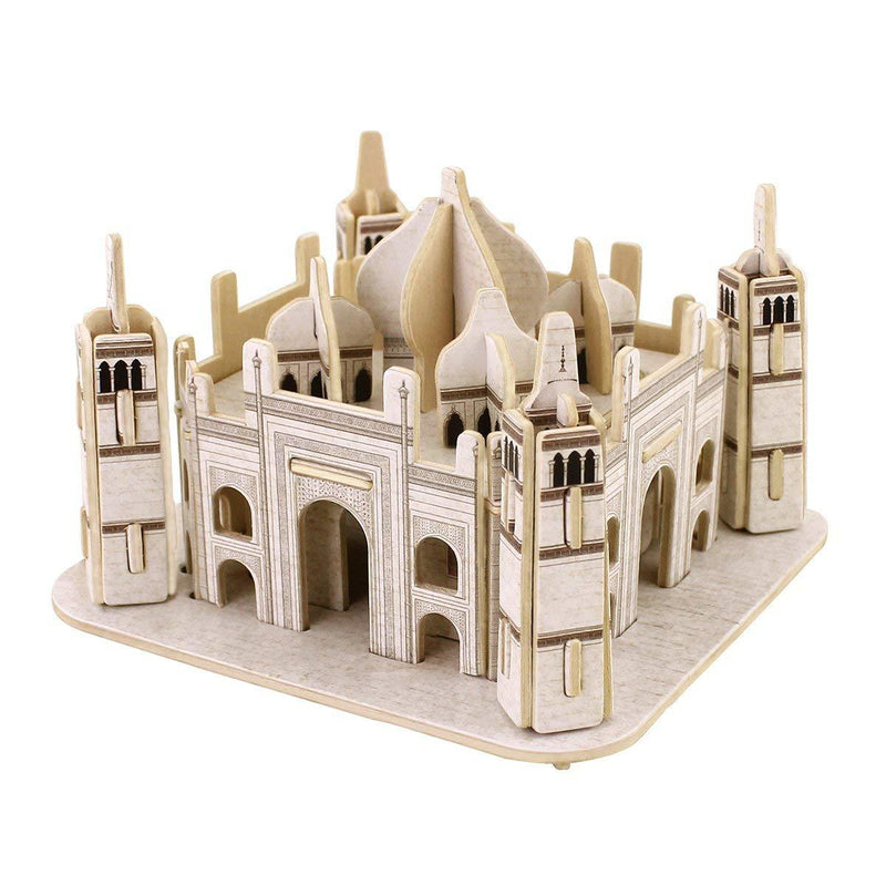 F&S 3D Wooden Puzzle Mini Building Model Taj Mahal Woodcraft DIY Toy Kit for Children