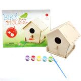 F&S Wooden Birdhouse for Outdoors Model Building Kits 3D Painting Puzzle Wood Craft Kits Best Gifts for Kids Age 3+