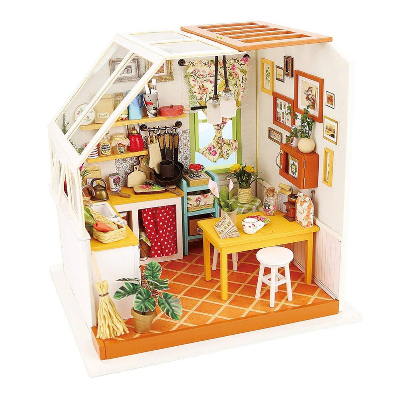 F&S Exquisite DIY House Miniature Dollhouse Kits Kitchen Room Birthday Gifts for Boyfriend & Girlfriend