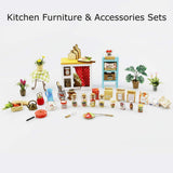 F&S Green House Building - DIY Miniature Dollhouse Accessories - Dolls House Furniture, Renovation kits with LED Light - Creative Toys