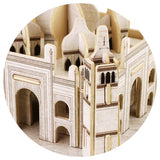 F&S 3D Wooden Puzzle Mini Building Model Taj Mahal Woodcraft DIY Toy Kit for Children