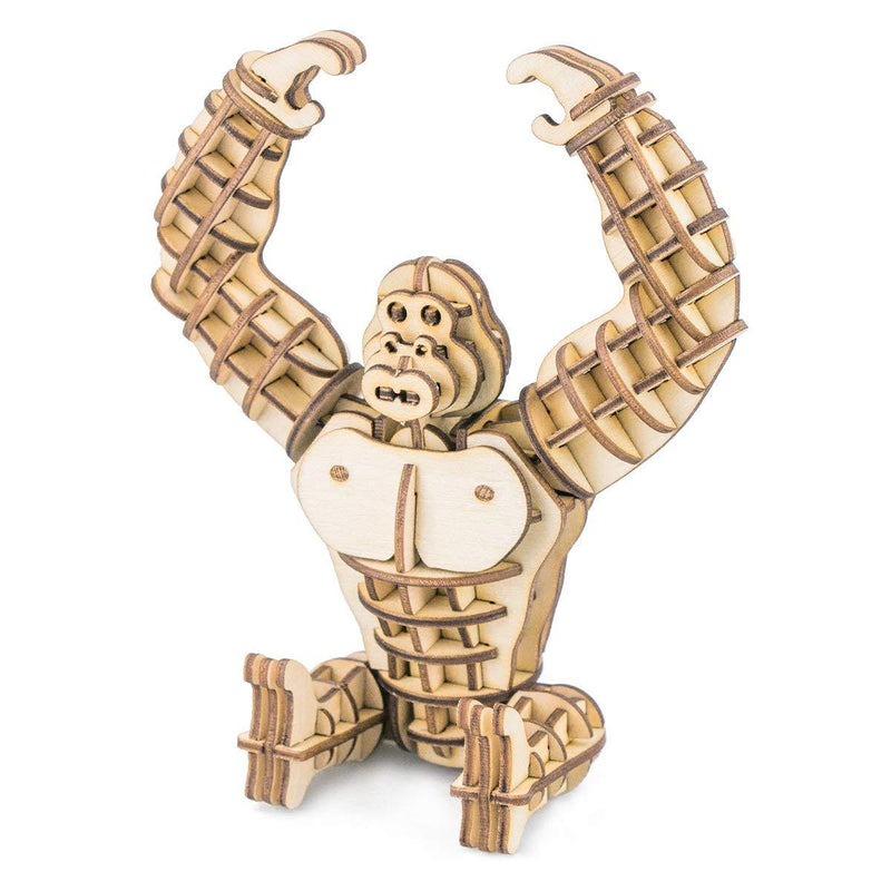 F&S Modern 3D Wooden Puzzle Gorilla Animal Model Home Decoration for Boys and Girls