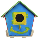 F&S Wooden Birdhouse for Outdoors Model Building Kits 3D Painting Puzzle Wood Craft Kits Best Gifts for Kids Age 3+