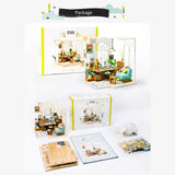 F&S Miniature Dollhouse Kit Decorations with Lights and Furnitures DIY House Craft Kits Best Birthdays Gifts for Boys and Girls (SOHO TIME)
