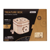 F&S 3D Wooden Treasure Box Puzzle Unique Model Kits to Build Mechanical Engineering Kits Great Birthday for Adults and Children Age 14+