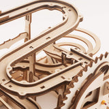 F&S 3D Wooden Laser-Cut Puzzle DIY Assembly Craft Kits Waterwheel Coaster with Steel Balls Best Birthday Gifts for Adults and Kids Age 14 +