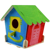 F&S Wooden Birdhouse for Outdoors Model Building Kits 3D Painting Puzzle Wood Craft Kits Best Gifts for Kids Age 3+