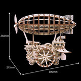 F&S 3D Puzzle Brain Teaser Games Wooden Laser-Cut Air Vehicle Kits Engineering Toys STEM Learning Kits Mechanical Gears Set