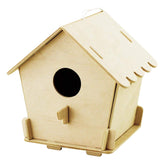F&S Wooden Birdhouse for Outdoors Model Building Kits 3D Painting Puzzle Wood Craft Kits Best Gifts for Kids Age 3+