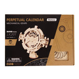 F&S 3D Wooden Mechanical Puzzle DIY Perpetual Calendar Craft Kits Laser-Cut Model Kit to Build for Adults Great Birthday for Women and Men