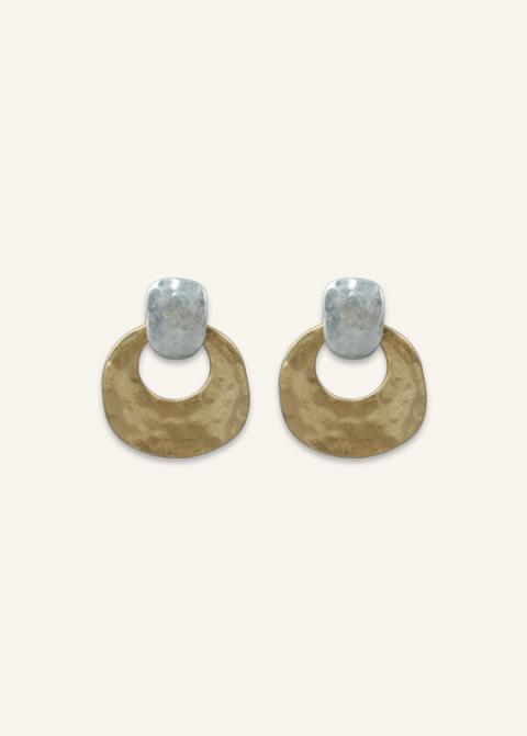 Gold&Sliver Metallic Earrings
