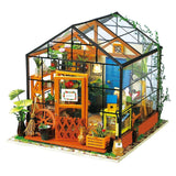 F&S DIY Doll House Wooden Miniature Furniture Kit LED Light with Handmade Dollhouse