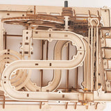 F&S 3D Wooden Laser-Cut Puzzle DIY Assembly Craft Kits Waterwheel Coaster with Steel Balls Best Birthday Gifts for Adults and Kids Age 14 +