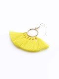 Handmade Fan-shaped Tassel Earrings